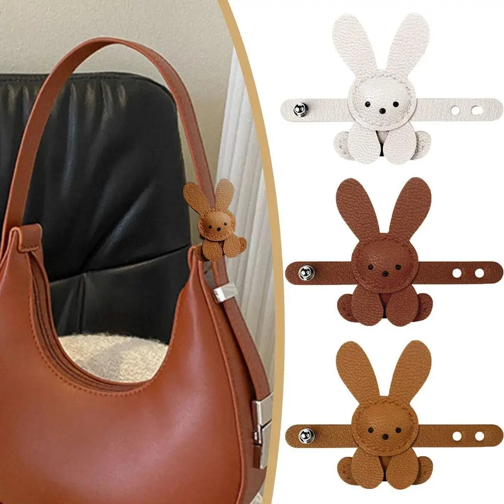 New Little White Rabbit Bags Charm Cute White Pendant Bag Decoration Accessory Handmade Adjustable Cute Bunny Bags Pendant Decor Peaceful Pleasures Health and Wellness