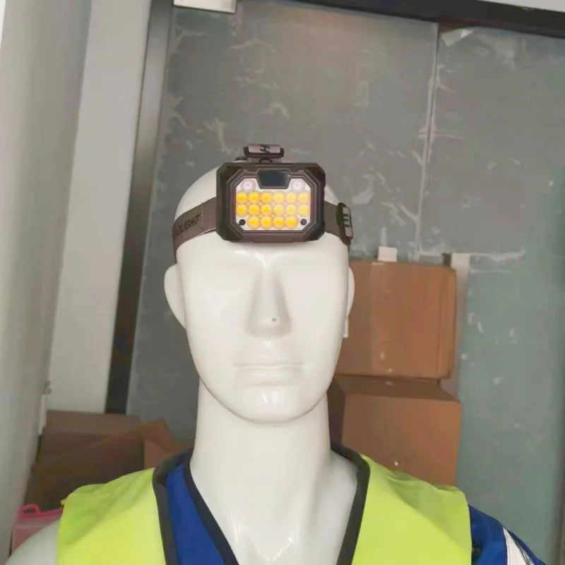 SHINEKNOT 10W LED Headlamp | Type-C Rechargeable, COB+LED