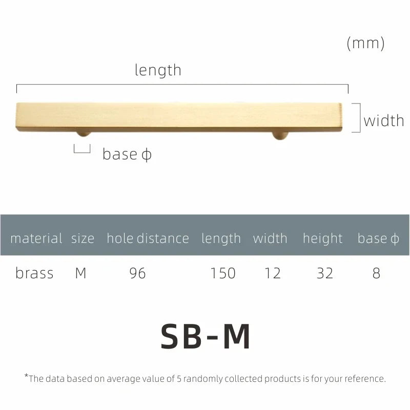 Brass Cabinet Pulls & Knobs – Modern Square Drawer Handles