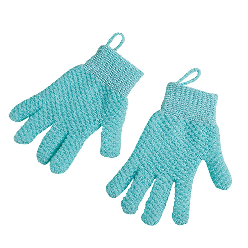2PCS Exfoliating Bath Gloves Set for Shower Deep Cleaning Body Scrubbing Gloves for Women And Men Peaceful Pleasures Health and Wellness