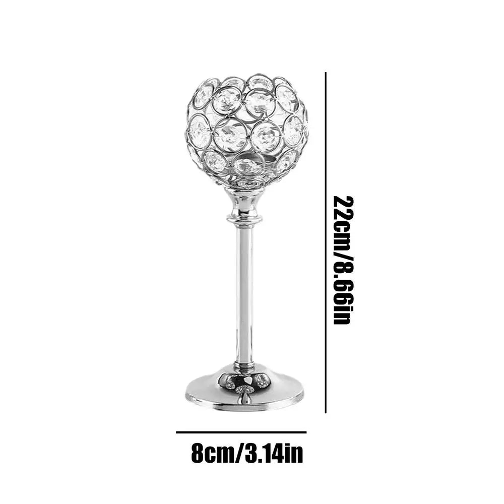 Elegant Vintage Crystal Candlestick Holders | Wedding & Home