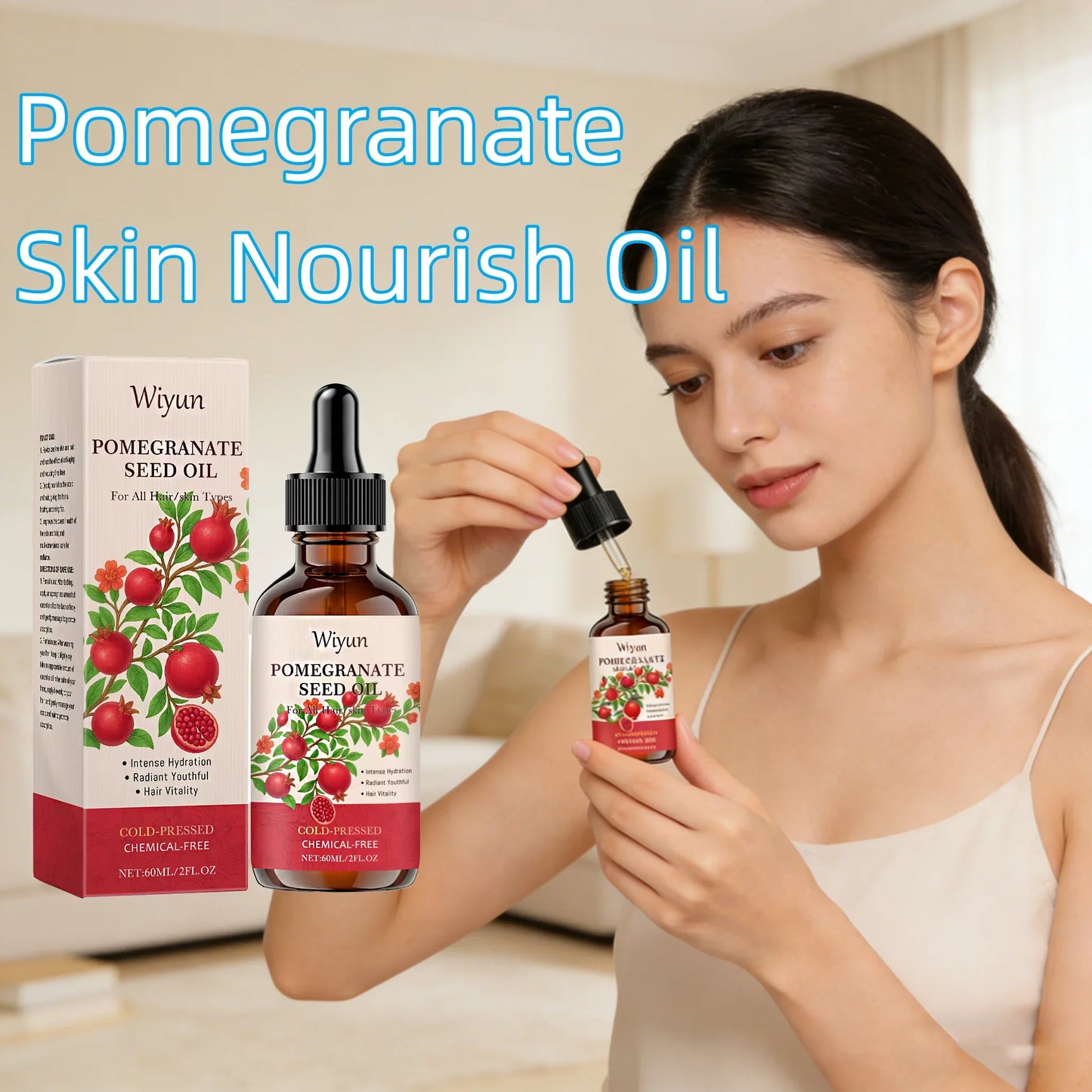 WIYUN Pomegranate Seed Body Oil – Hydrate, Firm & Smooth Skin