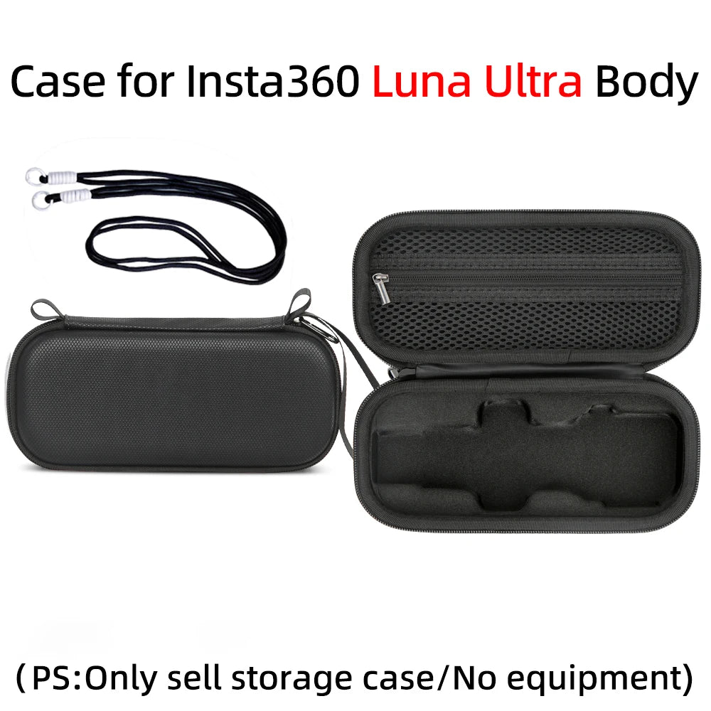 PU Storage Bag for Insta360 Luna Ultra – Dust-Proof Case