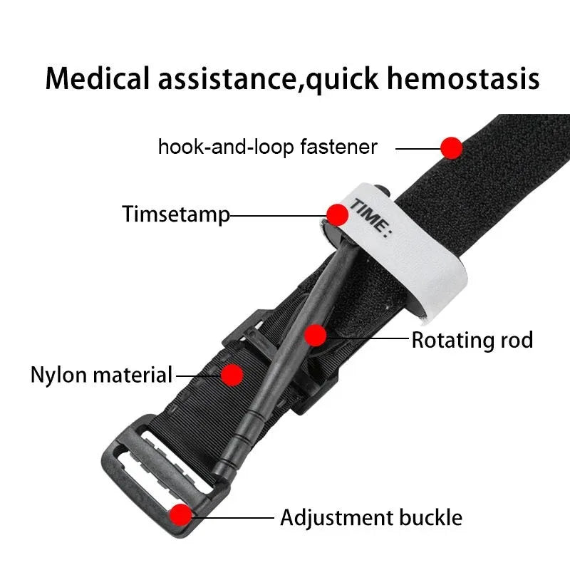 Outdoor Camping Exploration Military Tourniquet Outdoor Survival Tactical Combat Tourniquets Spinning Medical Emergency Belt Peaceful Pleasures Health and Wellness