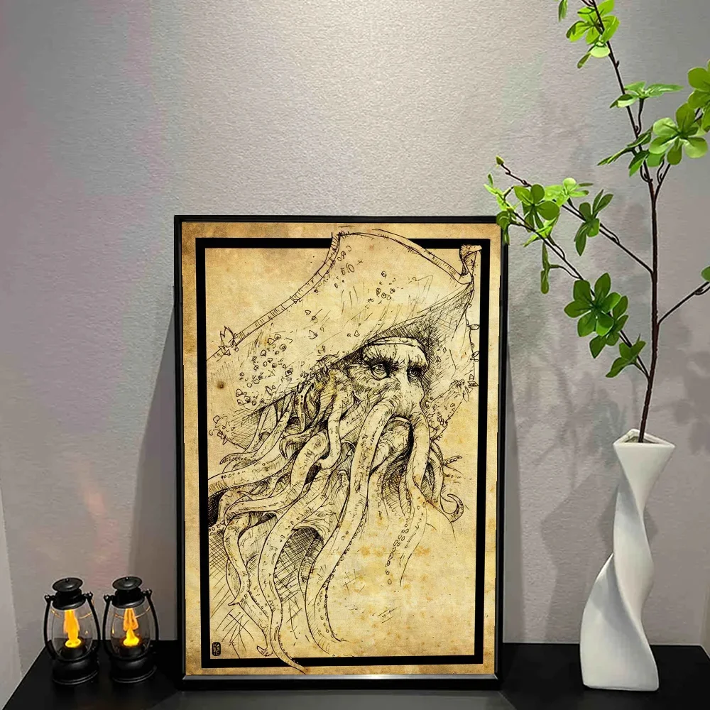 Pirates of the Caribbean Canvas Wall Art Poster – Unframed