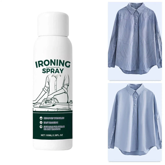 Anti-Static Wrinkle-Free Ironing Spray 100ml | Travel Fabric Fabric Ironing Spray Peaceful Pleasures Health and Wellness