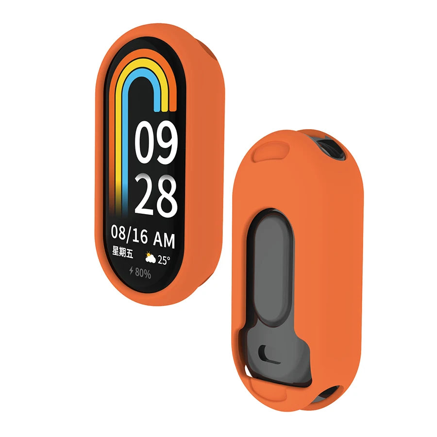 Silicone Case for Xiaomi Mi Band 8, 9 & 10 – Screen Protector