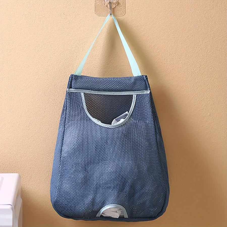 Wall-Mounted Mesh Garbage Bag Dispenser | Kitchen Organizer