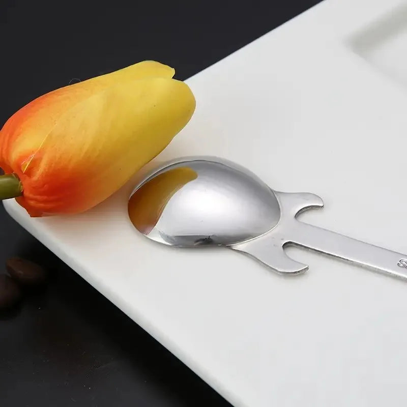New Fashion Creative Design 304 Stainless Steel Spoon Guitar Spoon Coffee Stirrer Spoon Ice Bar Spoon Music Bar Spoon Mug Spoon Peaceful Pleasures Health and Wellness