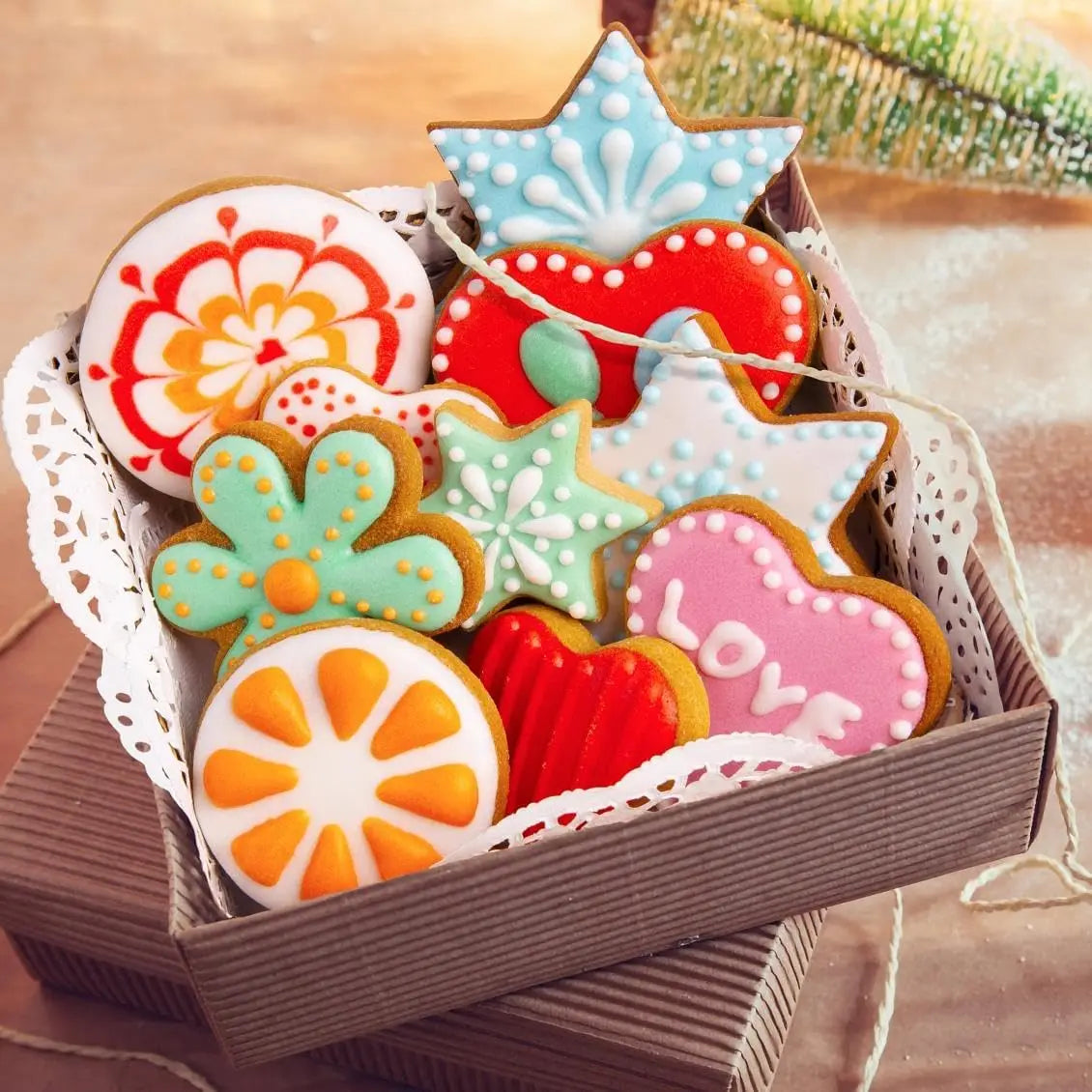 12-Piece Stainless Steel Cookie Cutter Set – Heart, Star, Flower
