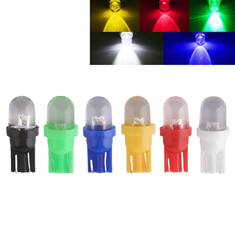 T10 W5W LED Bulbs 12V 10-Pack – Dashboard, Dome & Pinball