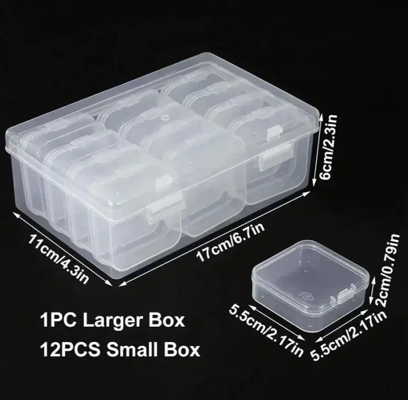 Clear Plastic Jewelry & Craft Storage Box – DIY Organizer