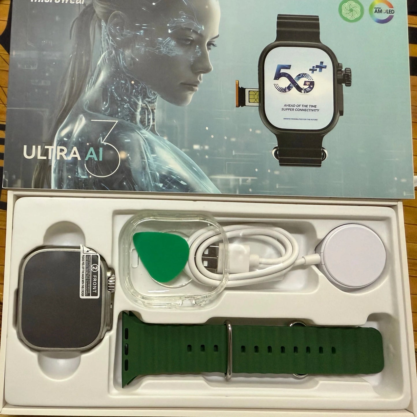 Zestbolt Ultra Ai3 4G Smart Watch | AMOLED GPS Rotating Camera