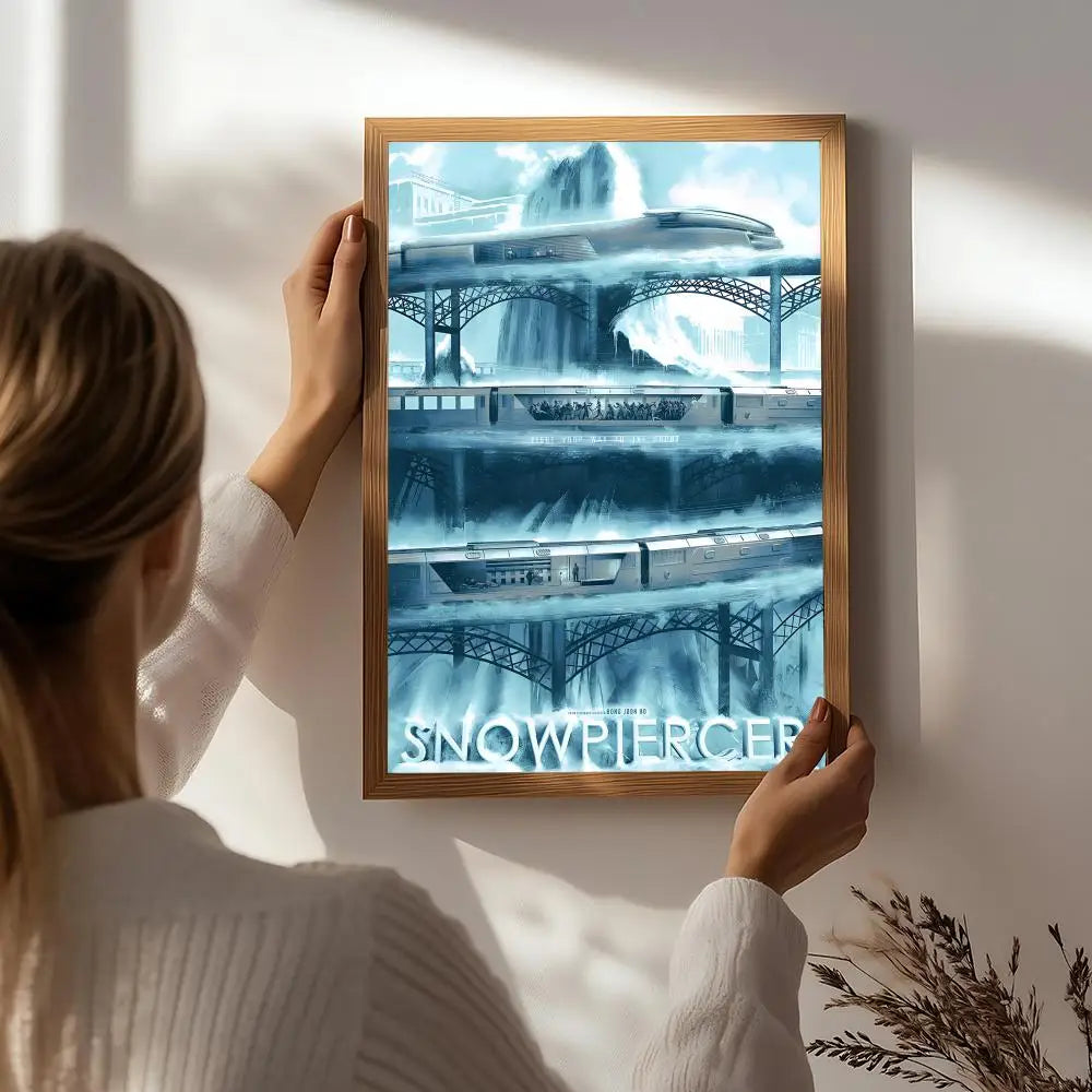 Snowpiercer Movie Poster HD Self-Adhesive Waterproof Wall Art Movie Wall Poster Peaceful Pleasures Health and Wellness White4 21X30cmNoframe
