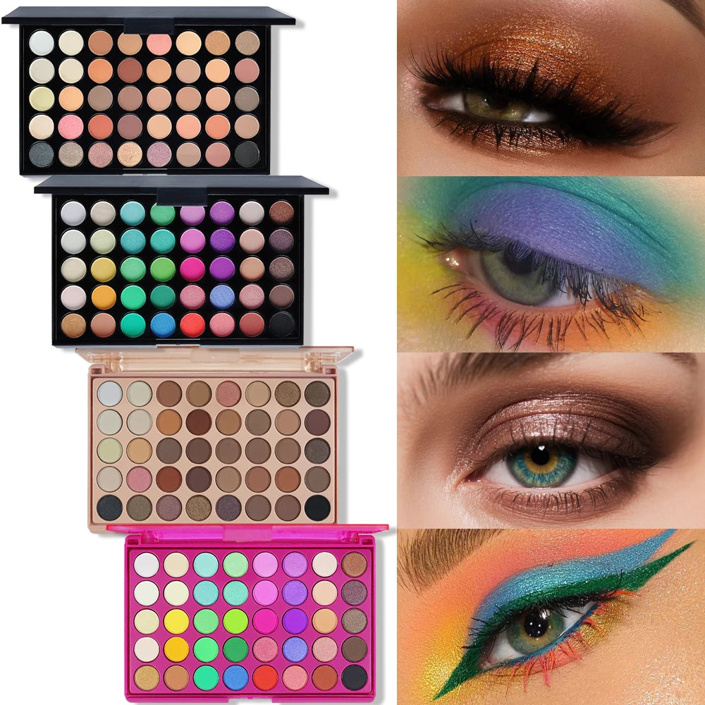 POPFEEL 40-Color Eyeshadow Palette – Matte & Shimmer Shades