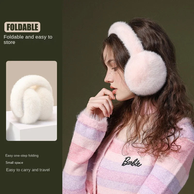 Soft Plush Ear Warmer Winter Earmuffs for Women Men Fashion Solid Color Warm Ear Cover Fashion Outdoor Cold Protection Earmuffs Peaceful Pleasures Health and Wellness