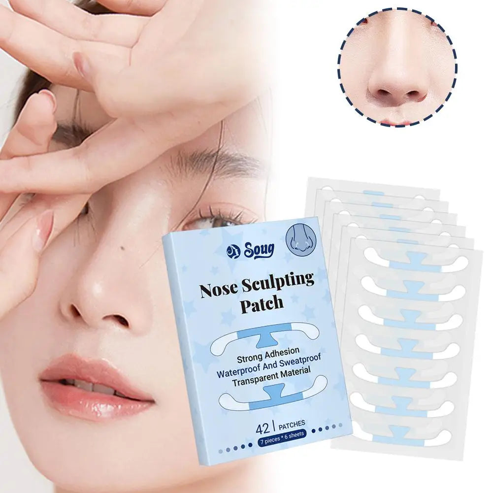 Invisible Nose Wing Slimming Stickers – 42pcs Nose Shaper Lifting Strips for Cosplay & Beauty Peaceful Pleasures Health and Wellness