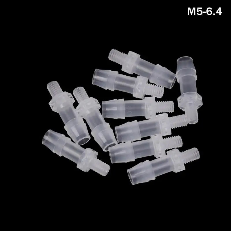 PP Plastic Hose Joint Adapter Air Valve Connector 10 Pack