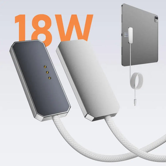 Magnetic 18W Fast Charger for iPad Pro & Air – USB-C Cable Magnetic iPad Charger Oasis Select