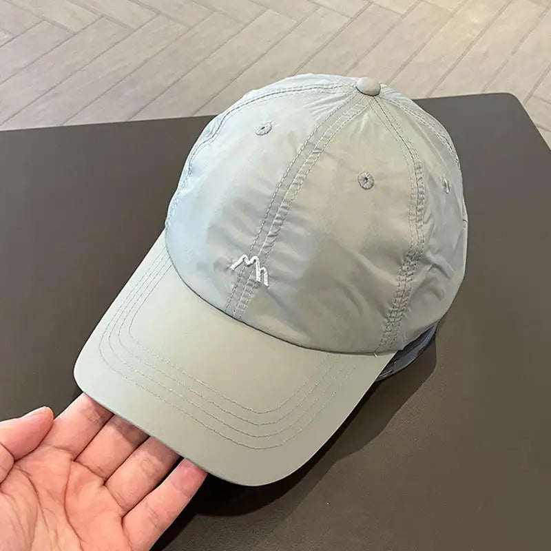 Quick-Drying Baseball Caps For Women Men Solid Color Baseball Hats Outdoor Sports Sunscreen Thin Women's Hats Peaceful Pleasures Health and Wellness