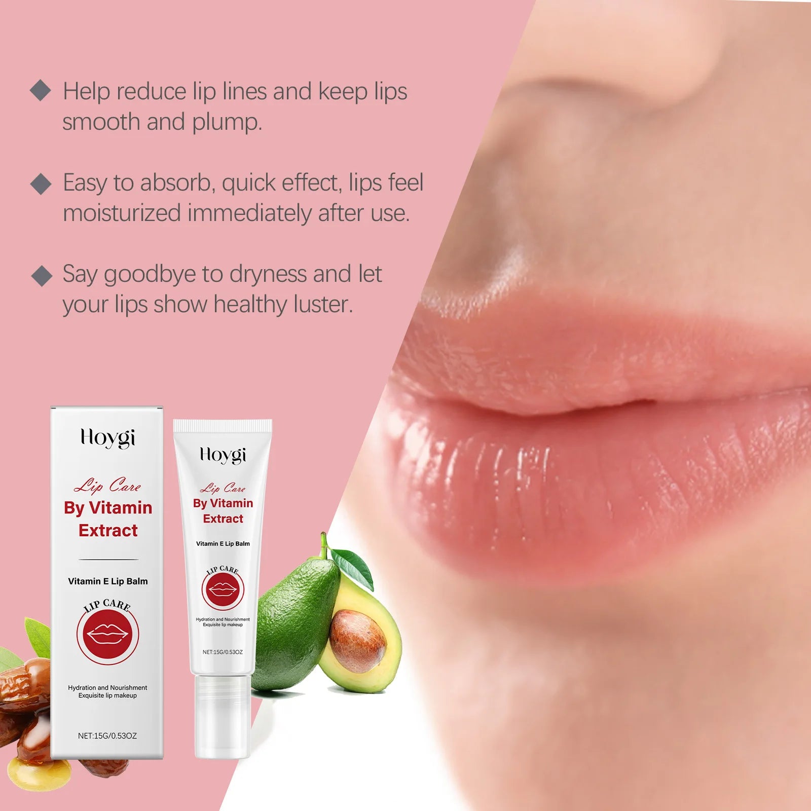 Vitamin E Lip Balm Improve Dullness Anti Cracking Reduce Lip Lines Moisturizing Prevent Dryness Nourishing Beauty Health Product Peaceful Pleasures Health and Wellness