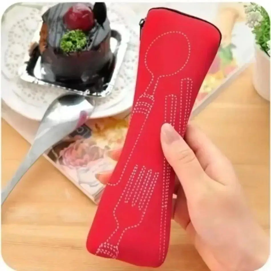 Stainless Steel Cutlery Storage Box Fork Spoon Chopsticks Portable