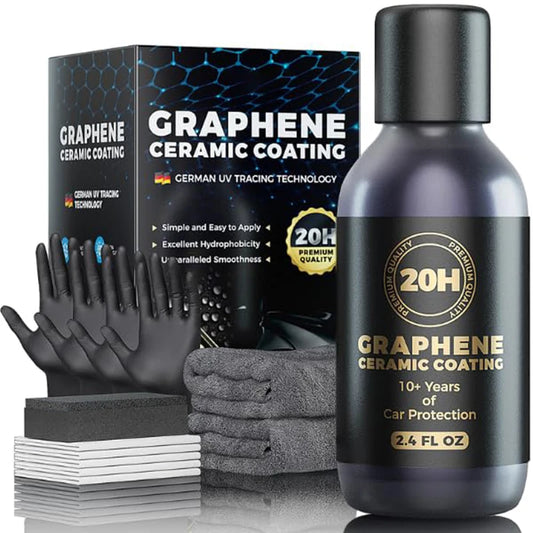 20H Advanced Nano Graphene Ceramic Coating 70ml UV Technology Extremely Hydrophobic Car Ceramic Coating Kit for Auto Detailing Peaceful Pleasures Health and Wellness As Shonw
