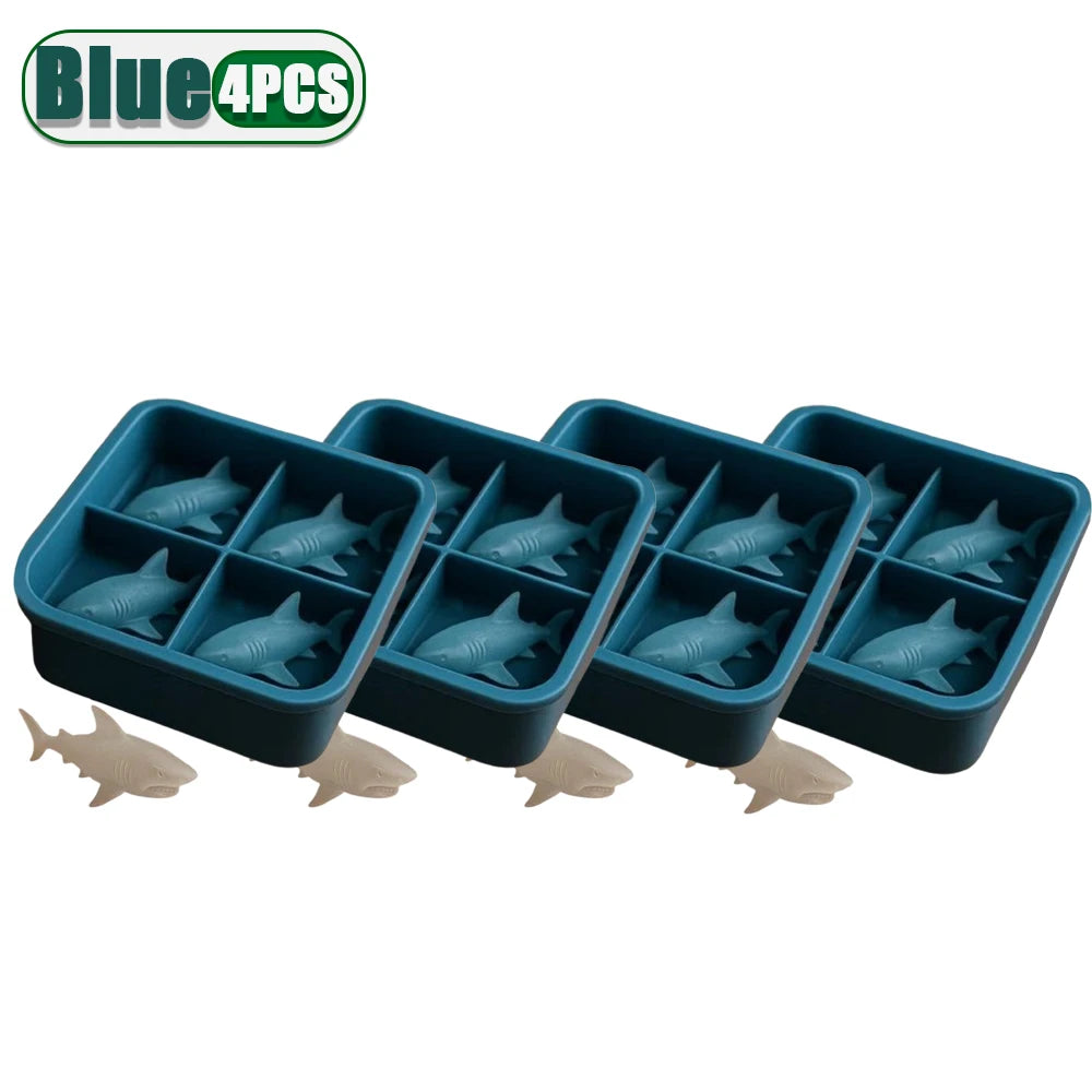 3D Shark Ice Mold – Silicone Whiskey & Cocktail Ice Tray