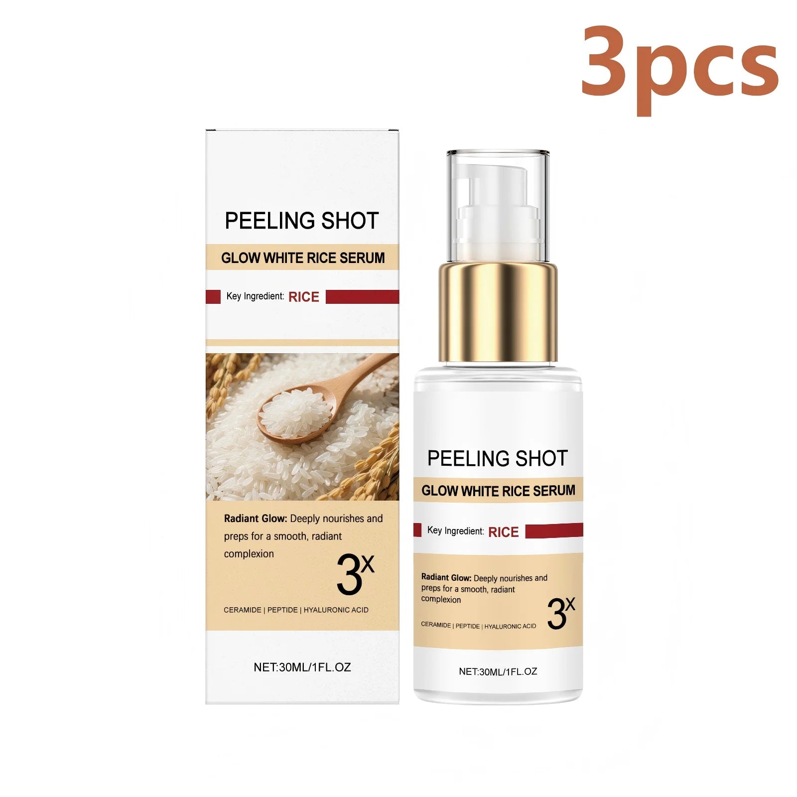 Peel Shot Glow Rice Serum for Brightening Skin Care Peaceful Pleasures Health and Wellness 3pcs