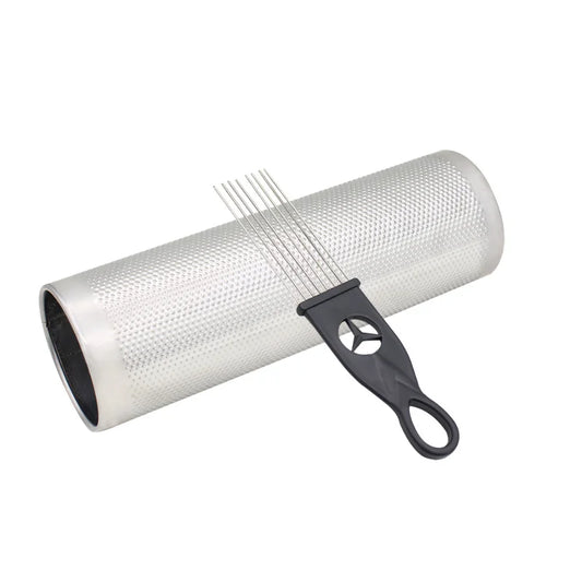 Professional Large Steel Guiro Scraper Latin Merengue X Musical Peaceful Pleasures Health and Wellness