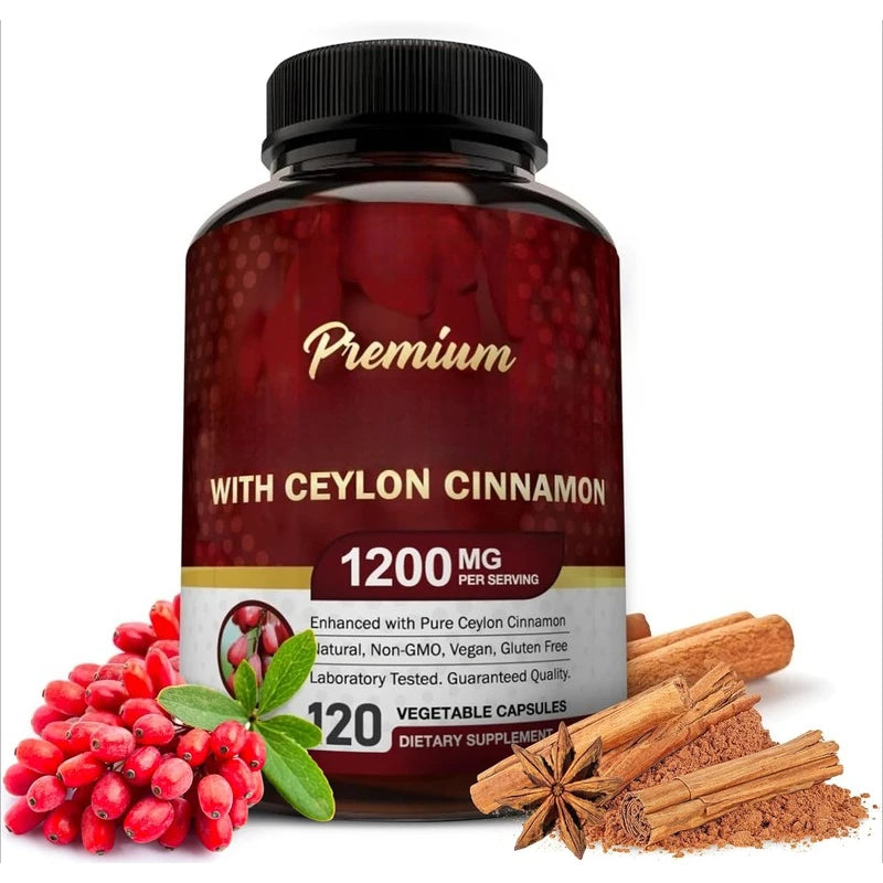 Ceylon Cinnamon Capsules | True Cinnamomum Verum | 120ct