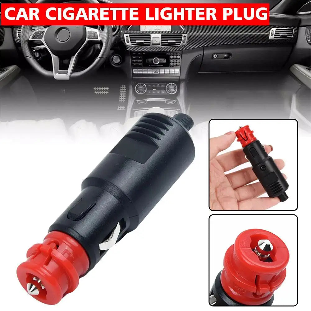 High quality Car cigarette Lighter Socket Male Plug Adapter Power Connection 12-24V With Fuse 8A Peaceful Pleasures Health and Wellness