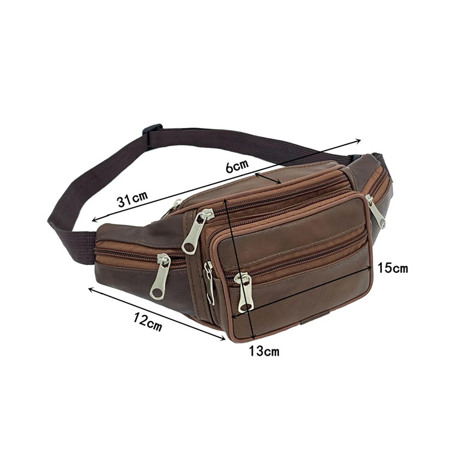 Unisex Crossbody Bags Fanny Pack Multi-pocket Shoulder Bag with Zipper Closure Gifts for Men Women Cross Body Peaceful Pleasures Health and Wellness