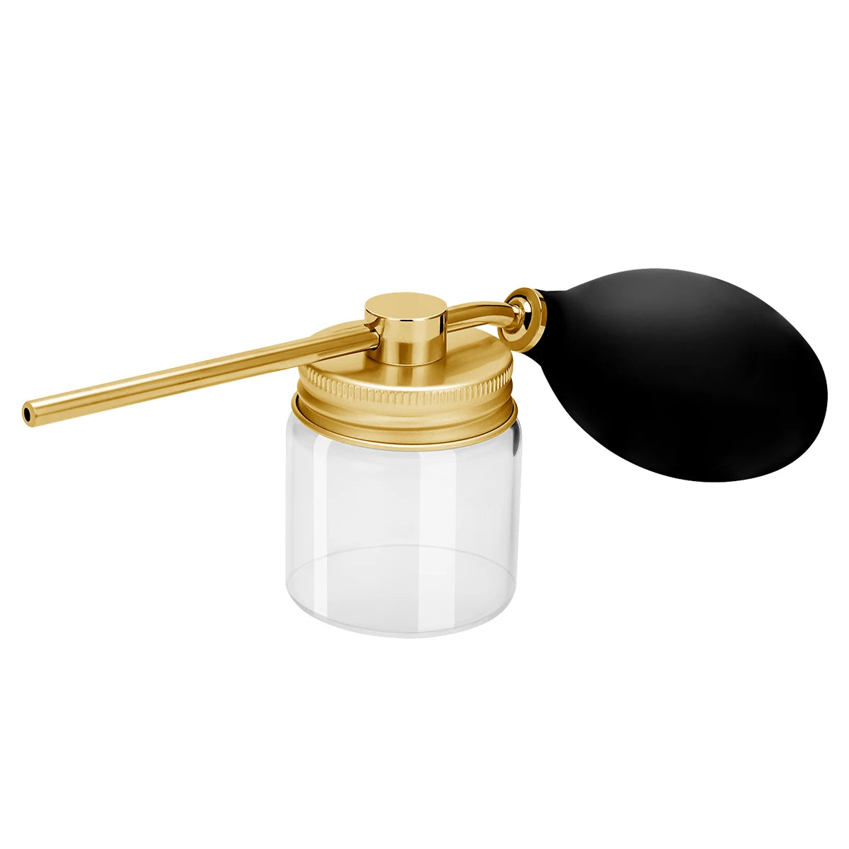 Salon Hair Powder Spray Bottle Building Fiber Talcum Applicator Refillable Portable Container Barber Styling Sprayer Accessories Peaceful Pleasures Health and Wellness gold