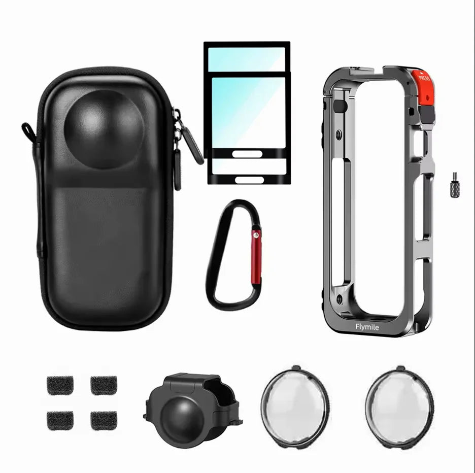Insta360 X5 Metal Cage Kit – Aluminum Frame & Lens Guard
