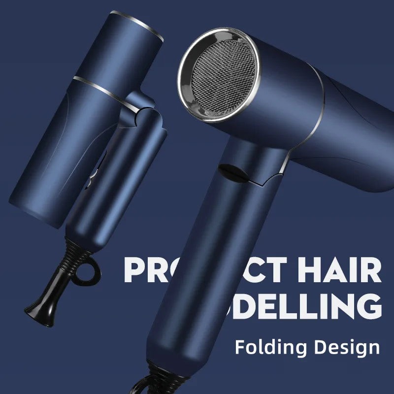 New Folding Hair Dryer with High Power, Fast Drying, Blue Light Ion Silence, Convenient Travel, Hair Dryer for Home Use Peaceful Pleasures Health and Wellness