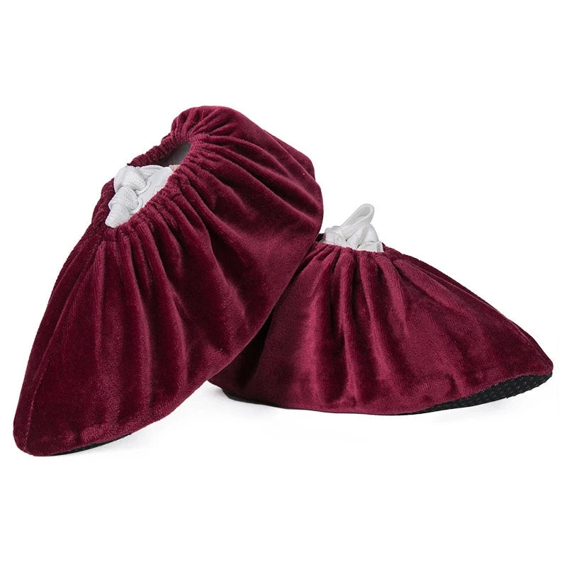 Kids Reusable Non-Slip Flannel Shoe Covers | Boys & Girls