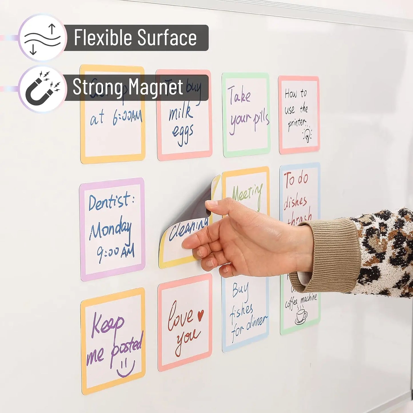 Erasable Magnetic Labels 4 Inches X Suitable Whiteboards