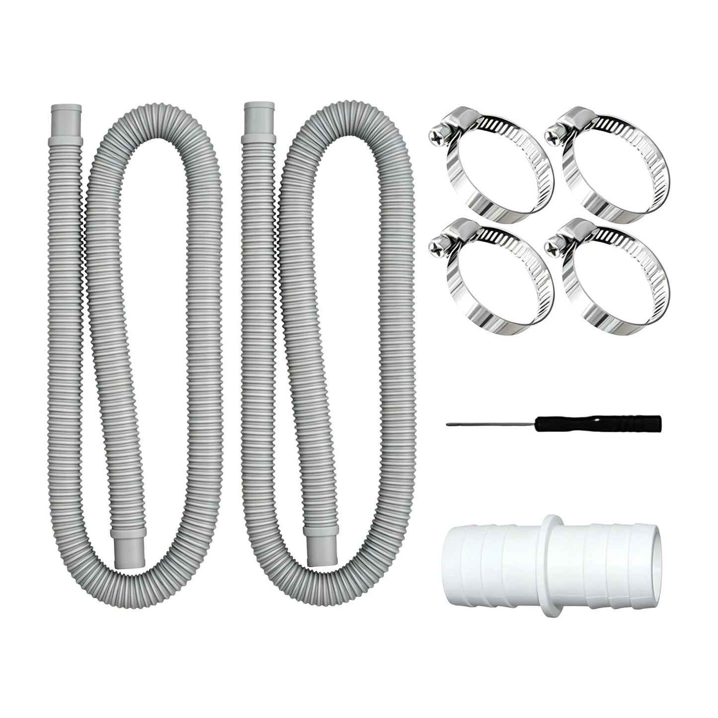 1.5m Inflatable Hot Spring Pools Hose Leak-Proof Above Ground Pools Filtration Pump Hoses 32mm For 300/330/530/1000 Gallon Pumps Peaceful Pleasures Health and Wellness