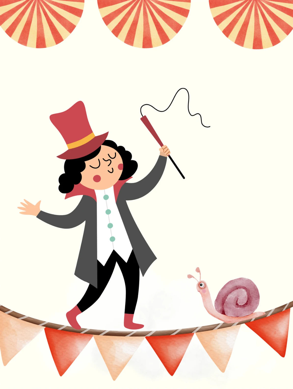 Funny Cartoon Circus House Acrobats Carnival Magician Nursery Poster Canvas Painting Wall Art Pictures Home Interior Decor Peaceful Pleasures Health and Wellness 6 50x70cm Unframed