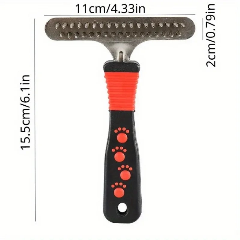 Double Row Dog Comb | Thick Hair Detangling Brush for Large Dogs Pet Grooming Comb Peaceful Pleasures Health and Wellness