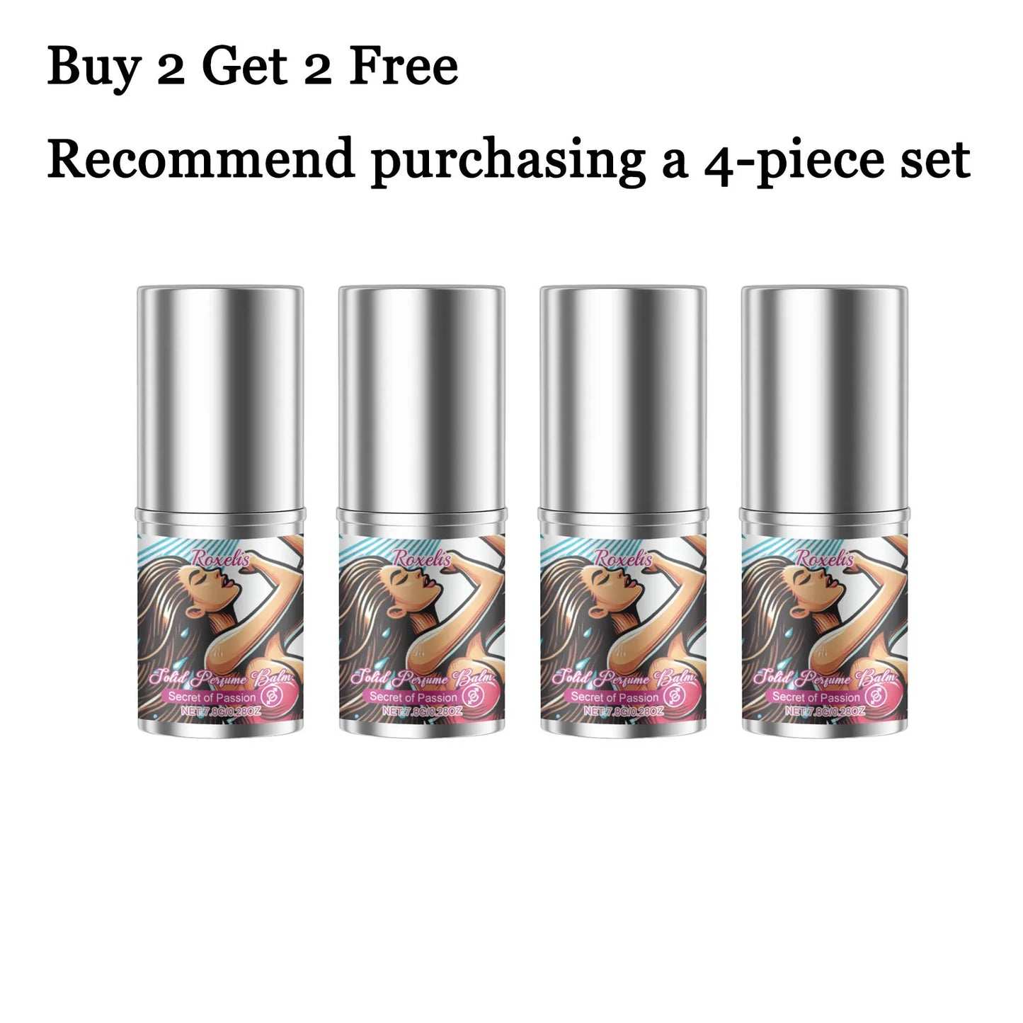 Unisex Solid Perfume Balm Stick | Alcohol-Free Floral EDP, 7.8g