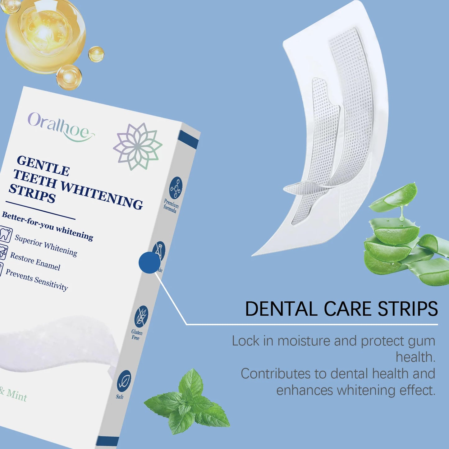 Oralhoe Teeth Whitening Strips – Remove Stains at Home