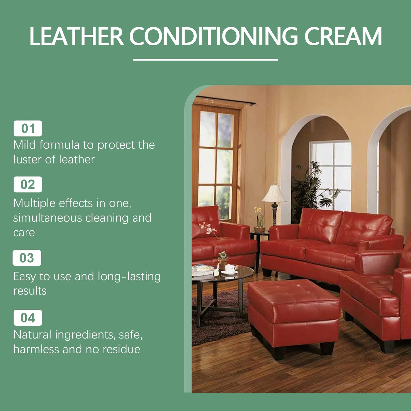 Leather Care Cleaning Cream – Clean, Polish & Restore Leather