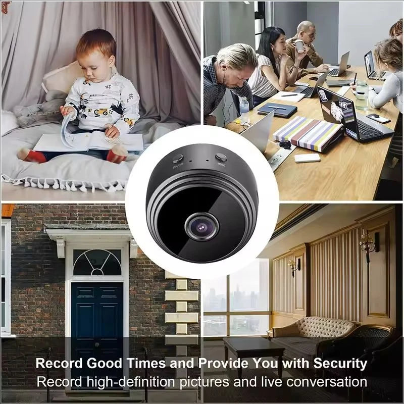 A9 Mini WiFi Camera 1080P HD Portable Night Vision Recorder Smart Home Security Monitoring Tiny Wireless Cam with Magnet Peaceful Pleasures Health and Wellness