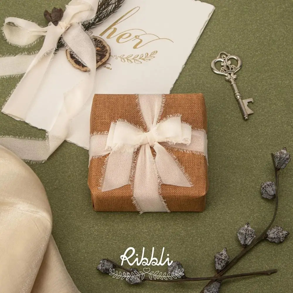 3-Roll Fringe Chiffon Ribbon 5m | DIY Wedding & Craft Décor