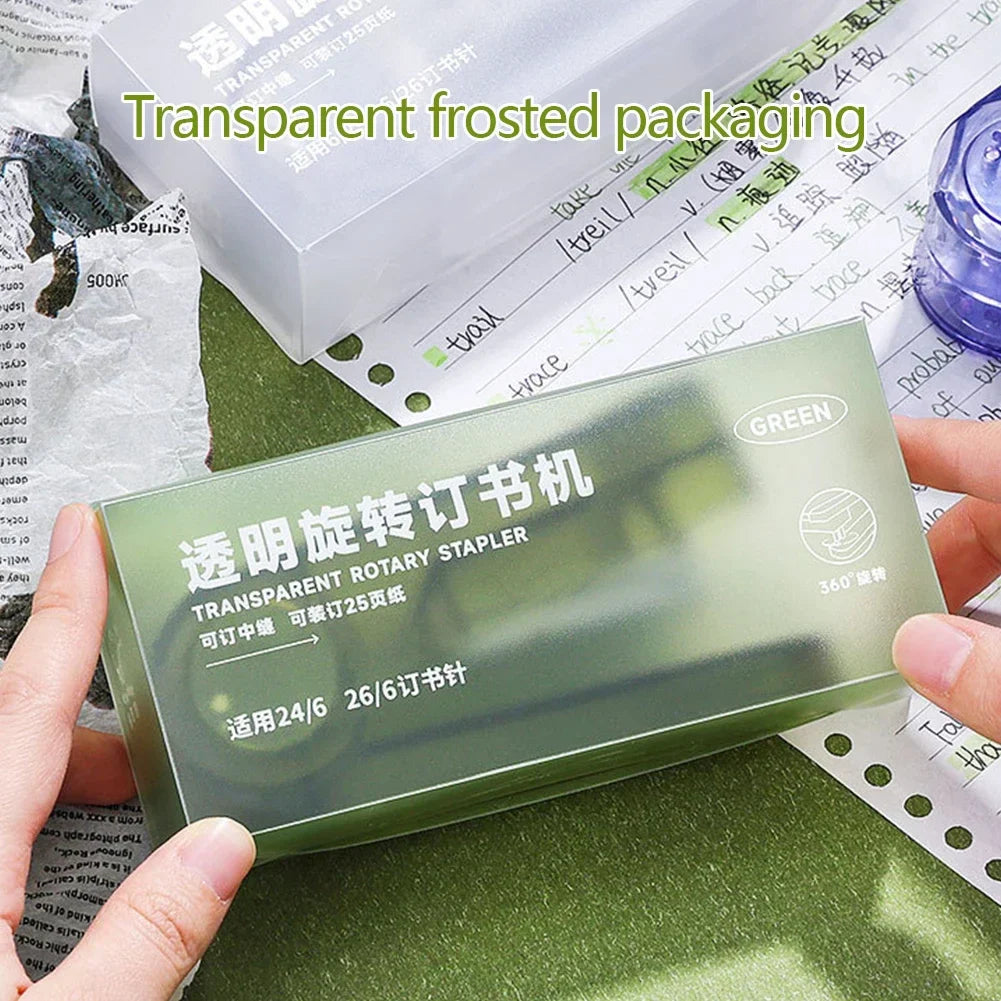 360° Rotatable Portable Stapler + 400 Staples | School & Office