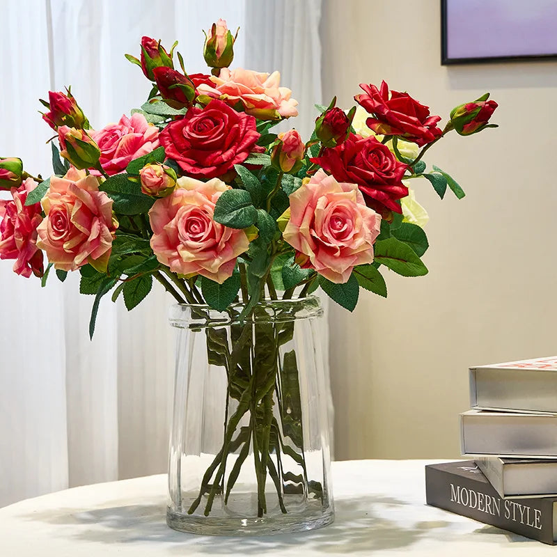 Artificial Silk Rose Bouquet – Wedding & Home Decor