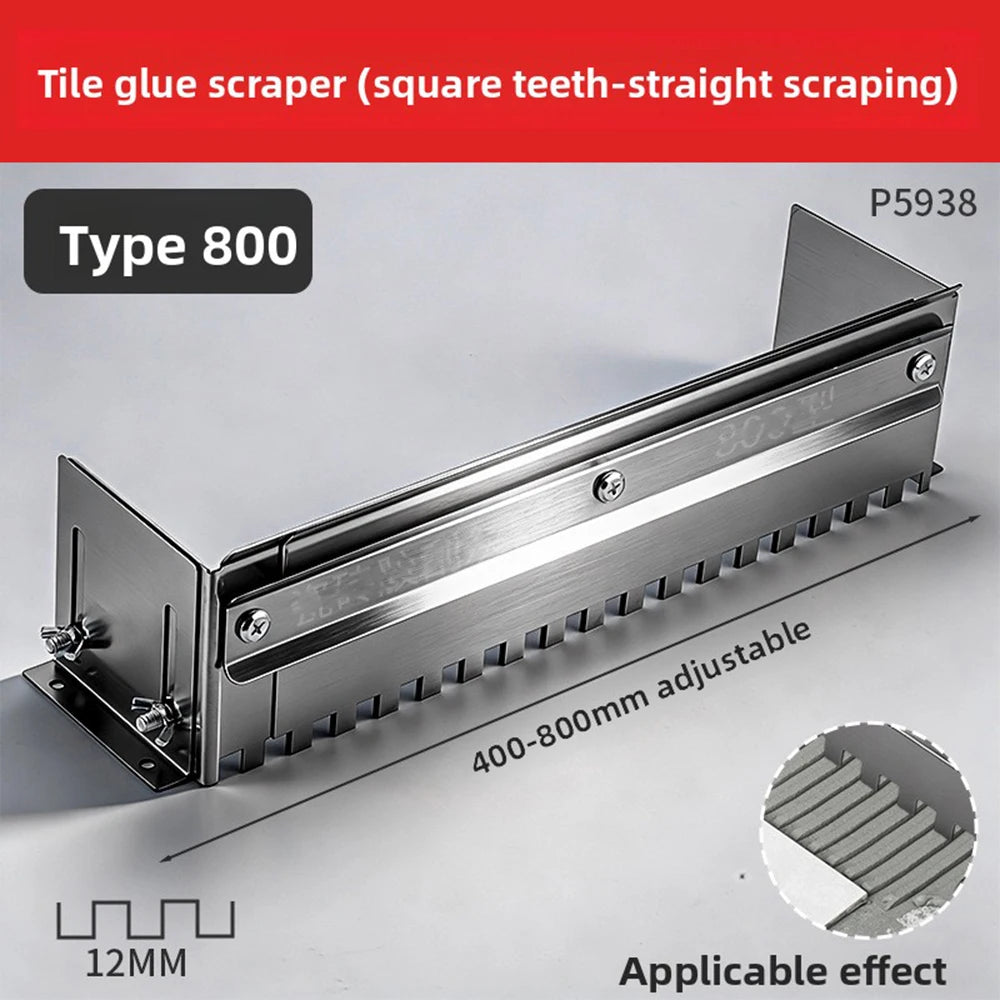Retractable Notched Tile Spreader | Heavy Duty Floor Leveling Tool