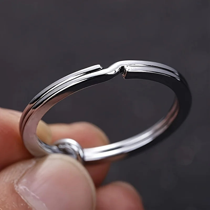 10 Split Key Rings Keyrings Bulk Flat Keychain Ring Home Car Keys Bag